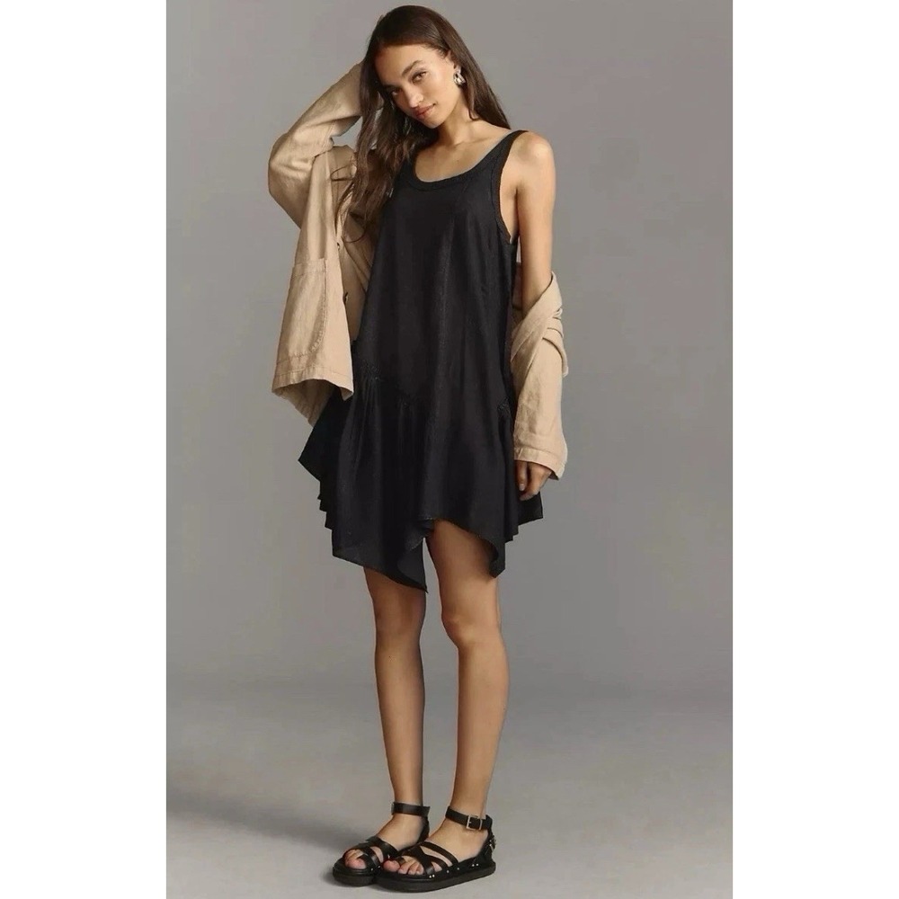 DAILY PRACTICE by Anthropologie Asymmetrical Flounce Dress size XL